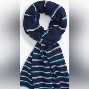 Nordstrom Halogen Wool & Cashmere Blend Scarf Stripe Muffle Scarf Msrp